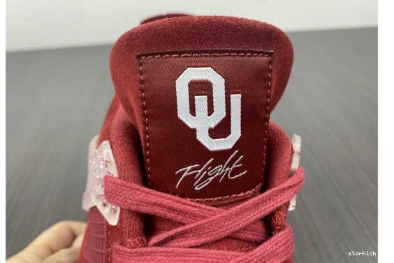 Sooners AJ4-904282 Air AJ4-904282 Oklahoma Retro 4 Jordans 0804